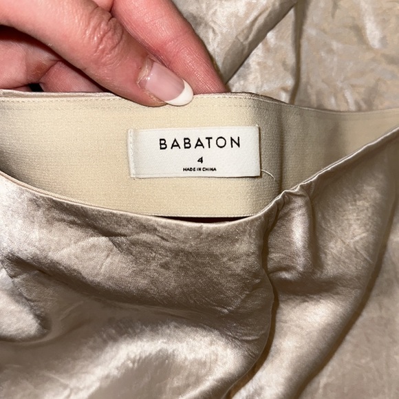 BABATON slip midi skirt - Picture 2 of 4